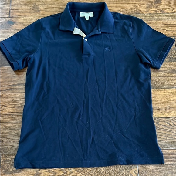 Burberry men’s cotton piqué polo shirt